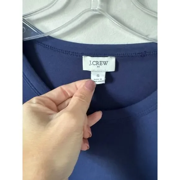 J. Crew Modest T-shirt Maxi Dress Navy Blue Size Small NEW - Picture 9 of 11